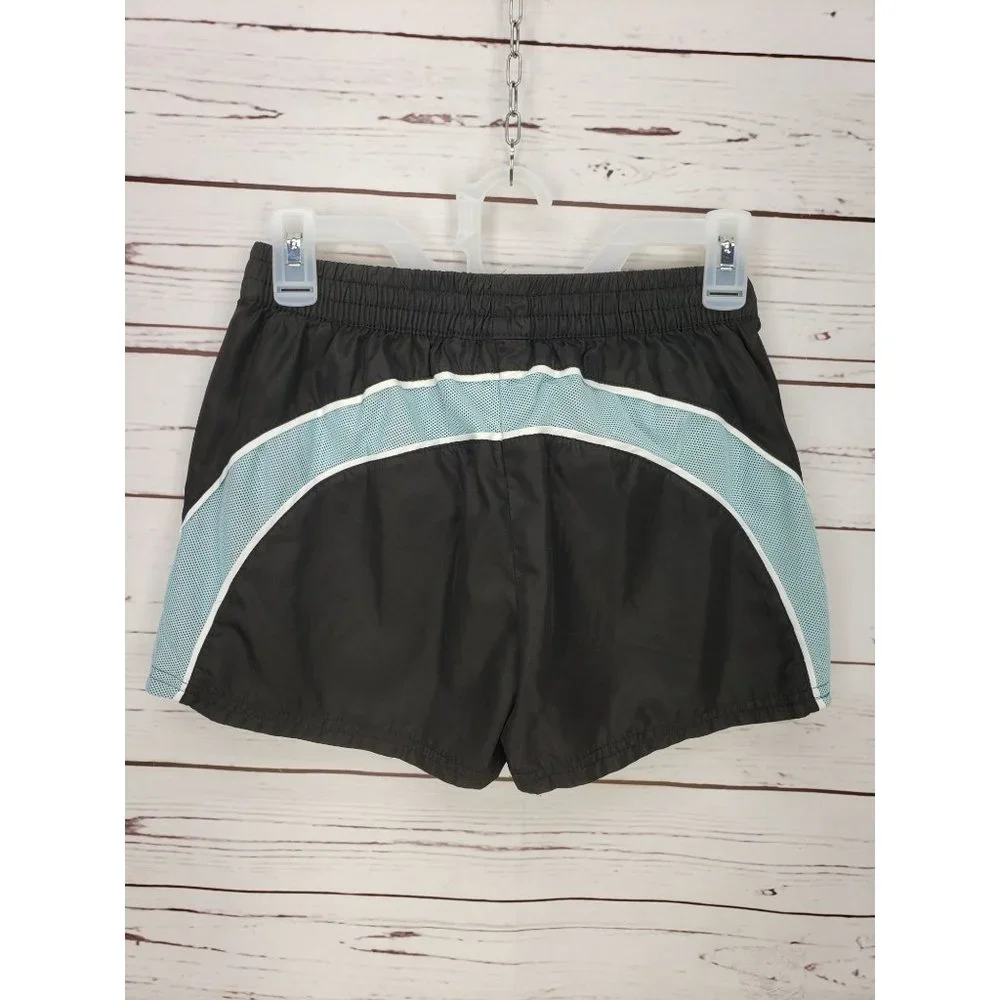 PUMA GIRL PACER MESH OVERLAY PLASMA ELASTIC WAIST SHORTS SIZE Large‎ 14/16